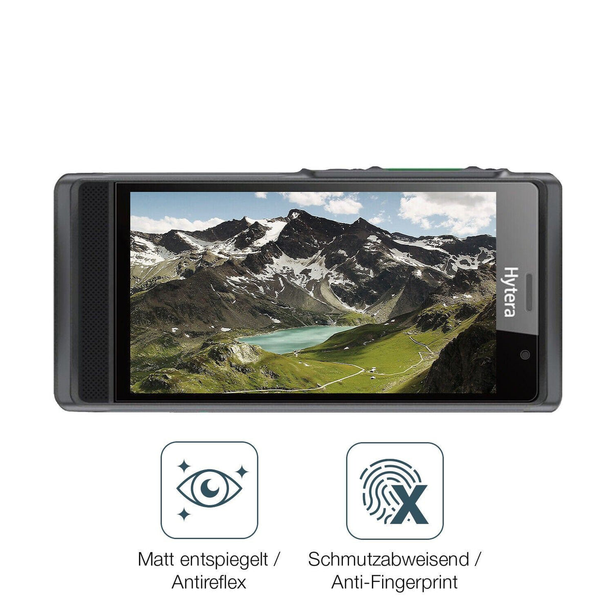 1x 9H Schutzfolie matt für Hytera PNC 550 Panzerfolie