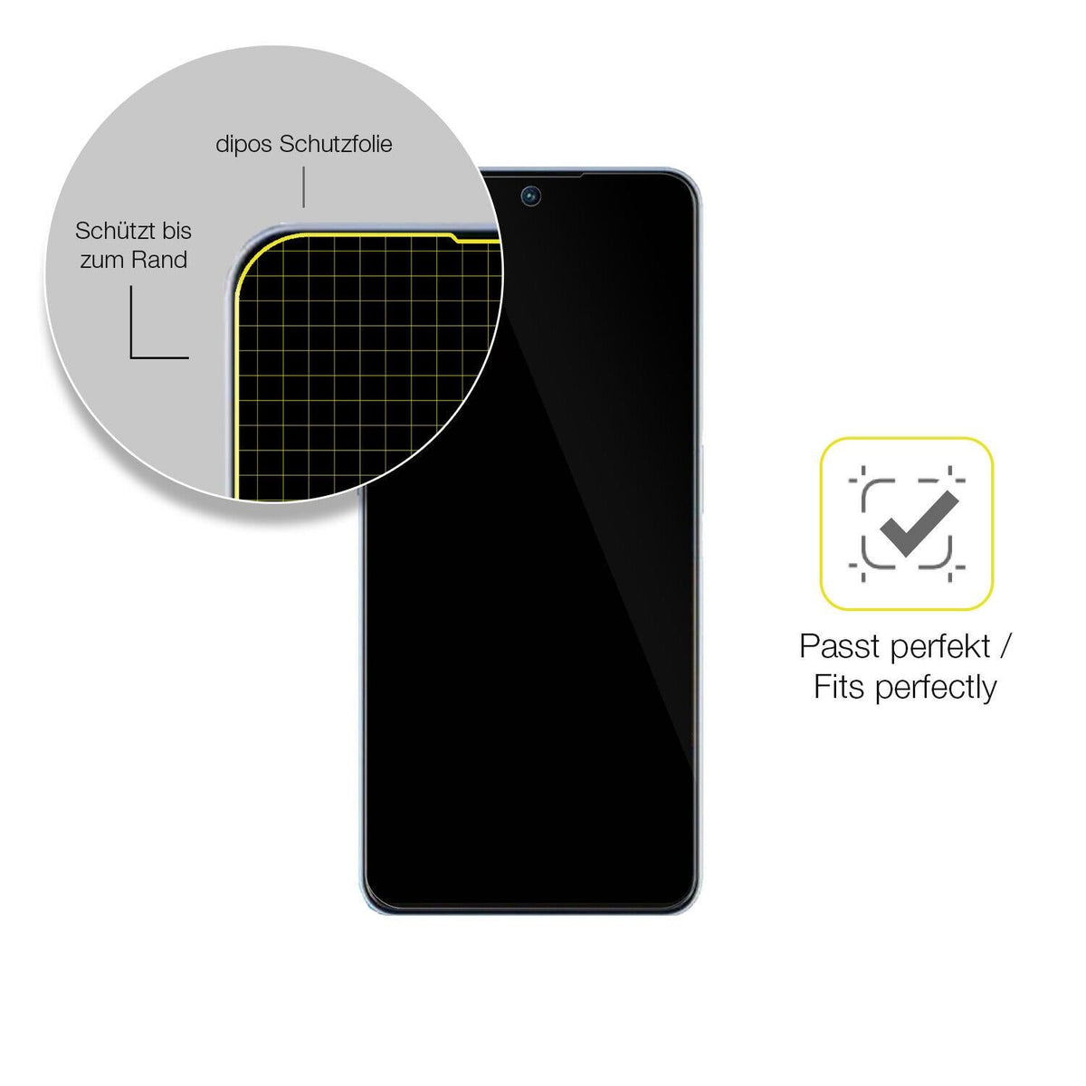 1x 3D Full Cover Schutzfolie für ZTE Voyage 40 Pro Plus