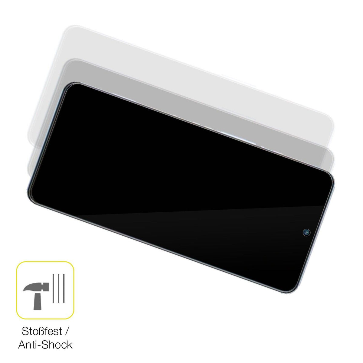 1x 3D Full Cover Schutzfolie für ZTE Axon 40 SE