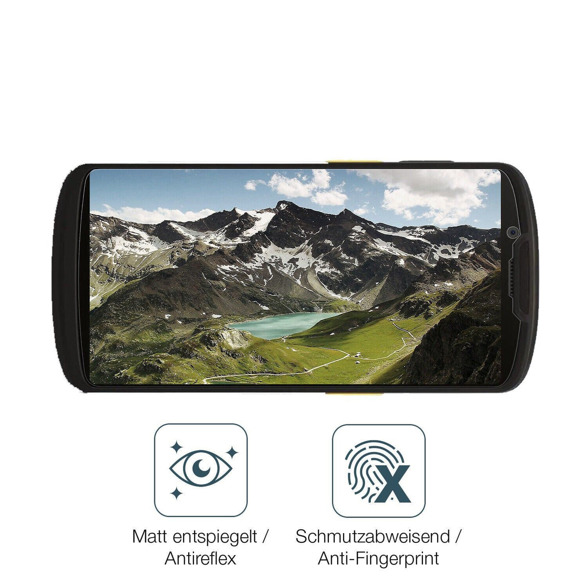 1x 9H Schutzfolie matt für Zebra TC73 / TC78 Panzerfolie