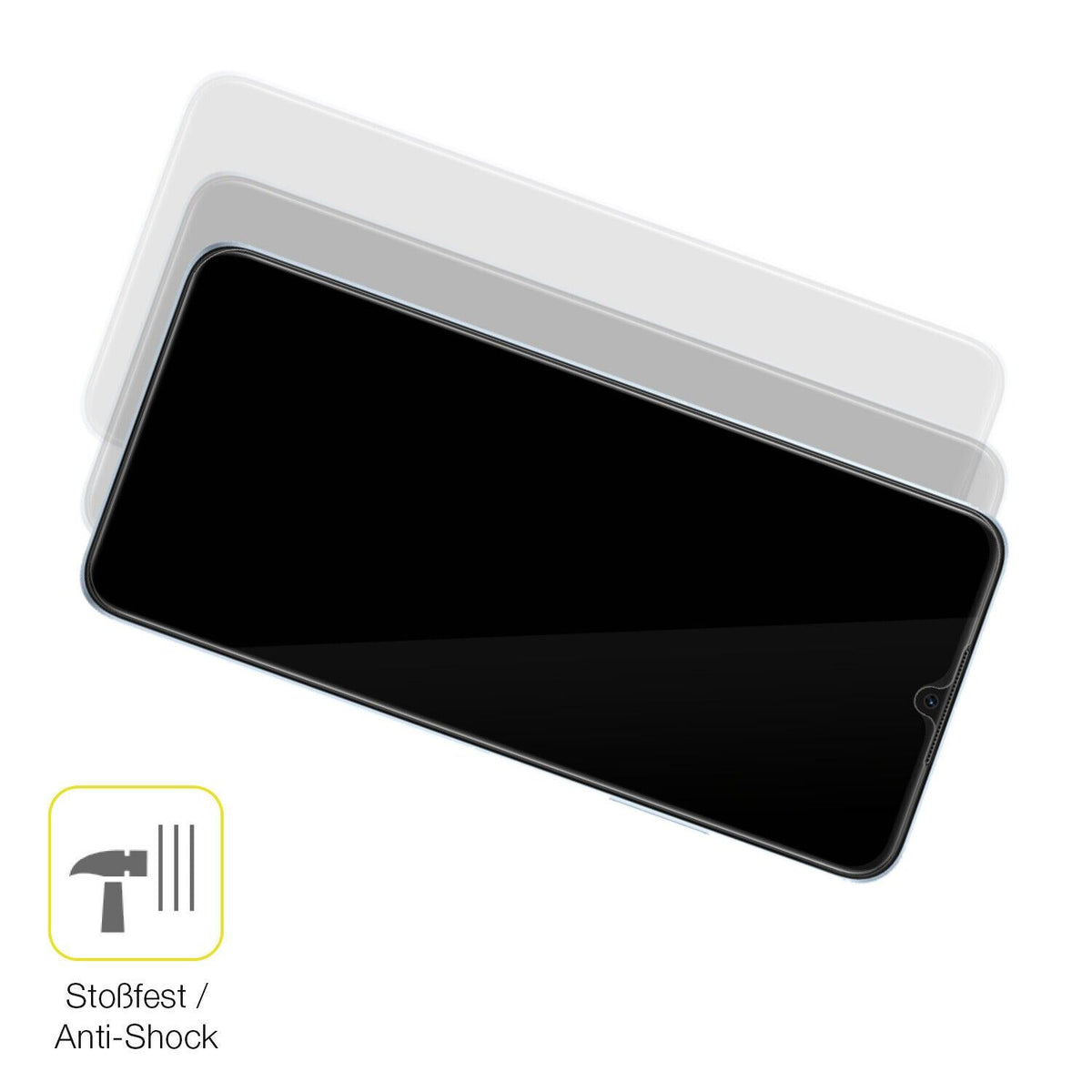 1x 3D Full Cover Schutzfolie für OPPO A17