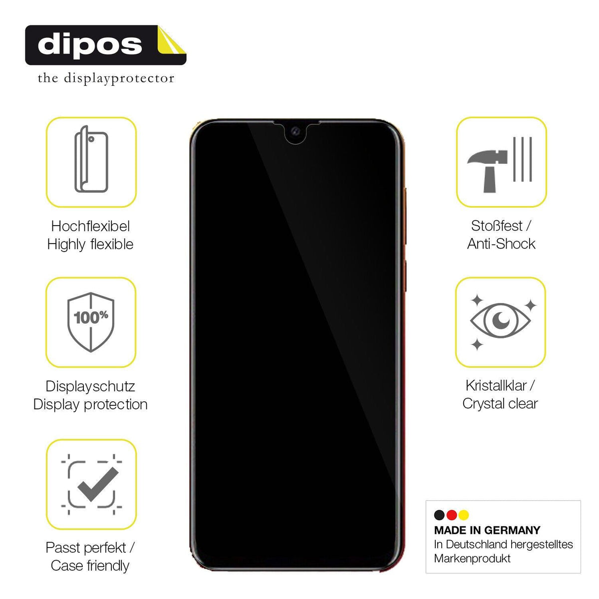 1x 3D Full Cover Schutzfolie für Benco V8