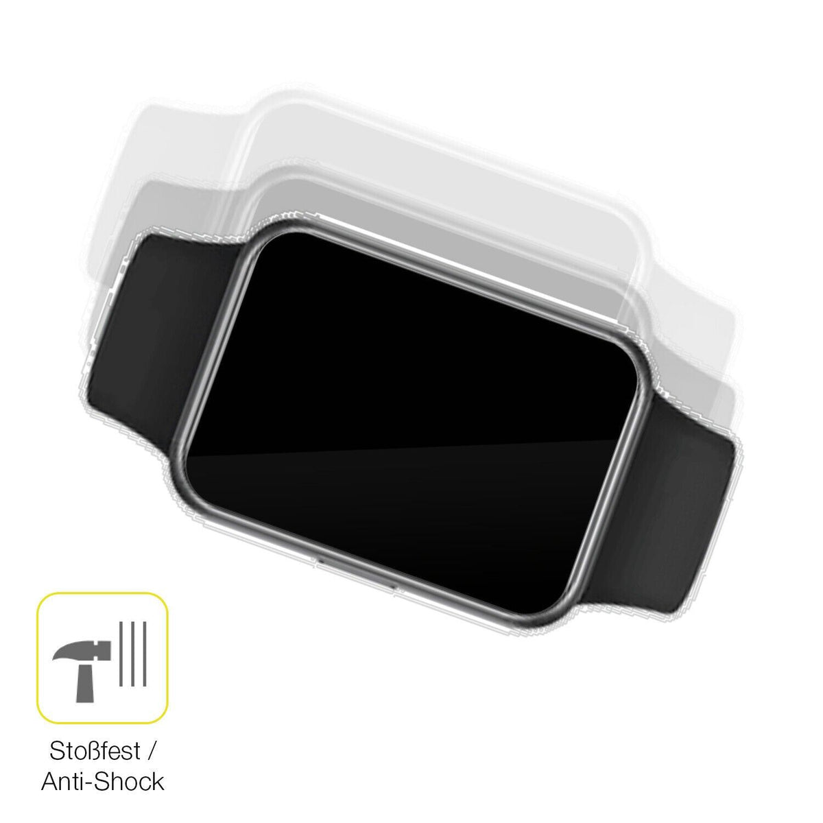 1x 3D Full Cover Schutzfolie für Huawei Watch Fit 2