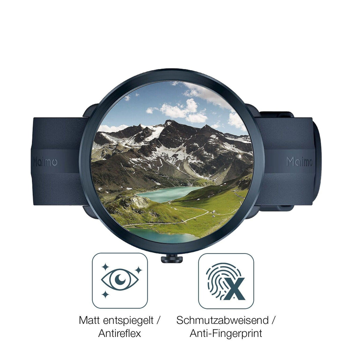 1x 9H Schutzfolie matt für Maimo Watch R Panzerfolie