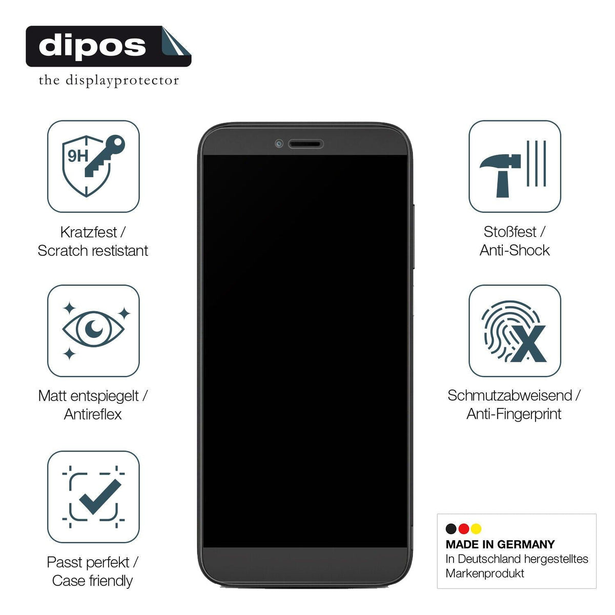 1x 9H Schutzfolie matt für Coolpad Legacy S Panzerfolie