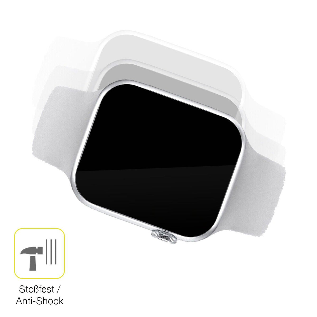 1x 3D Full Cover Schutzfolie für Iwo Watch 7 Pro