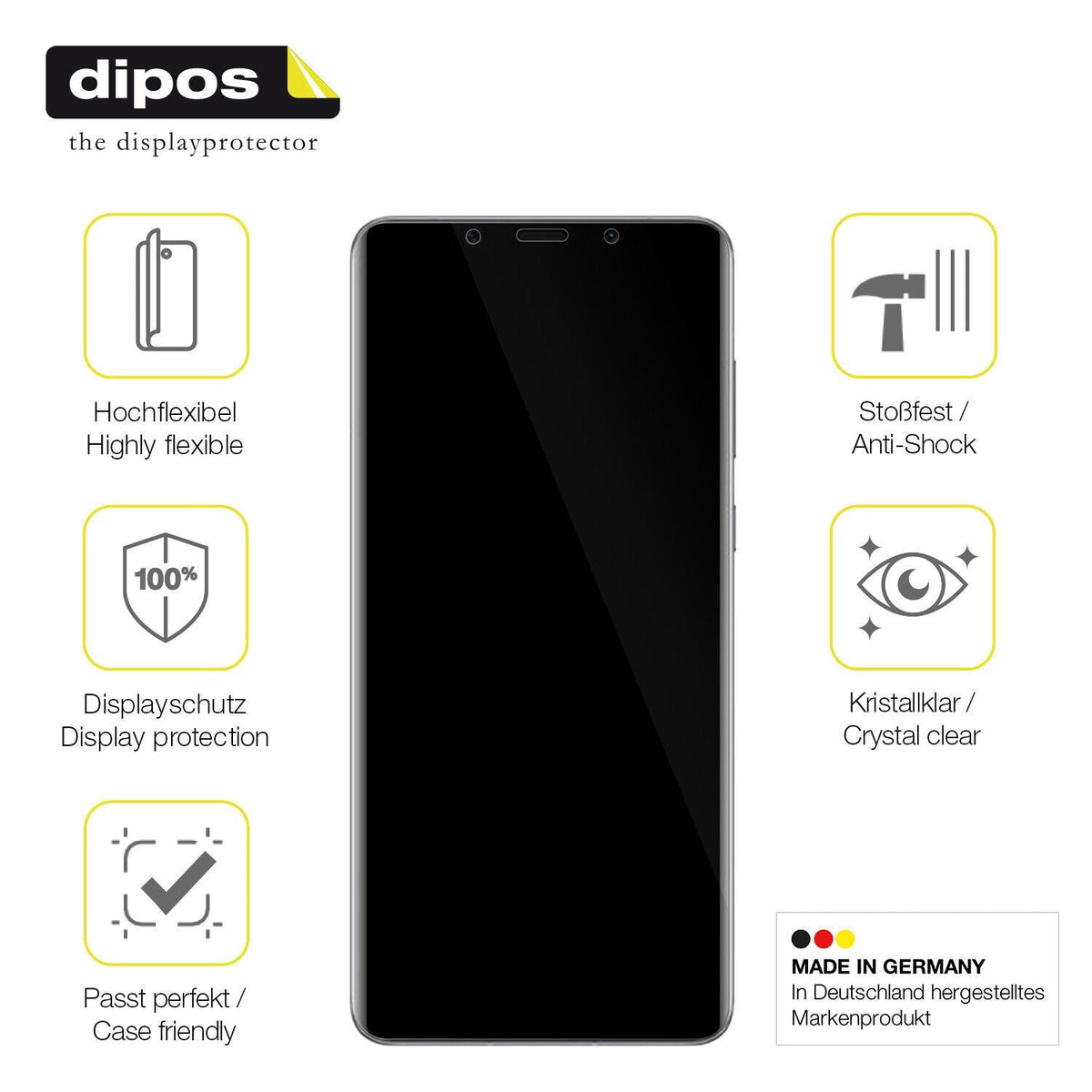 1x 3D Full Cover Schutzfolie für Huawei Mate 50 RS Porsche Design