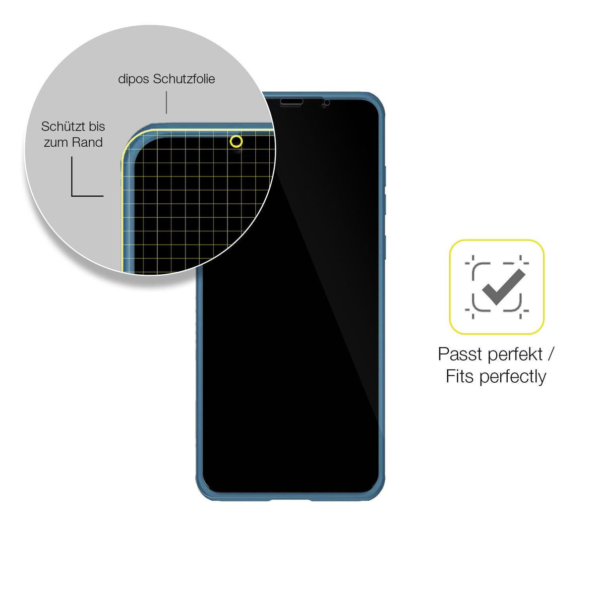 1x 3D Full Cover Schutzfolie für Huawei Mate 50 Pro