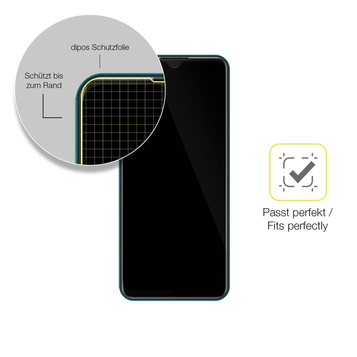1x 3D Full Cover Schutzfolie für Symphony Z35