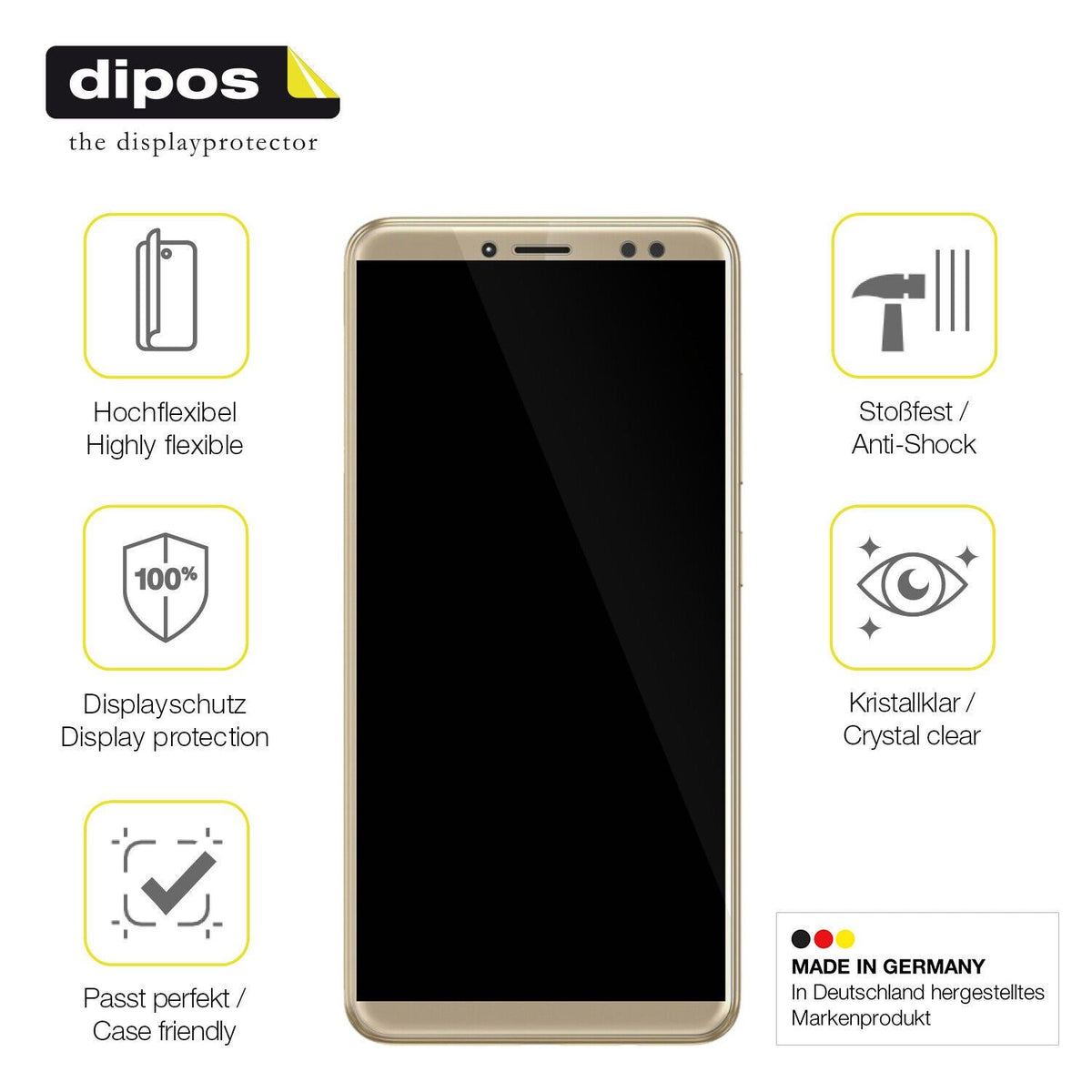 1x 3D Full Cover Schutzfolie für WALTON Primo S6 infinity