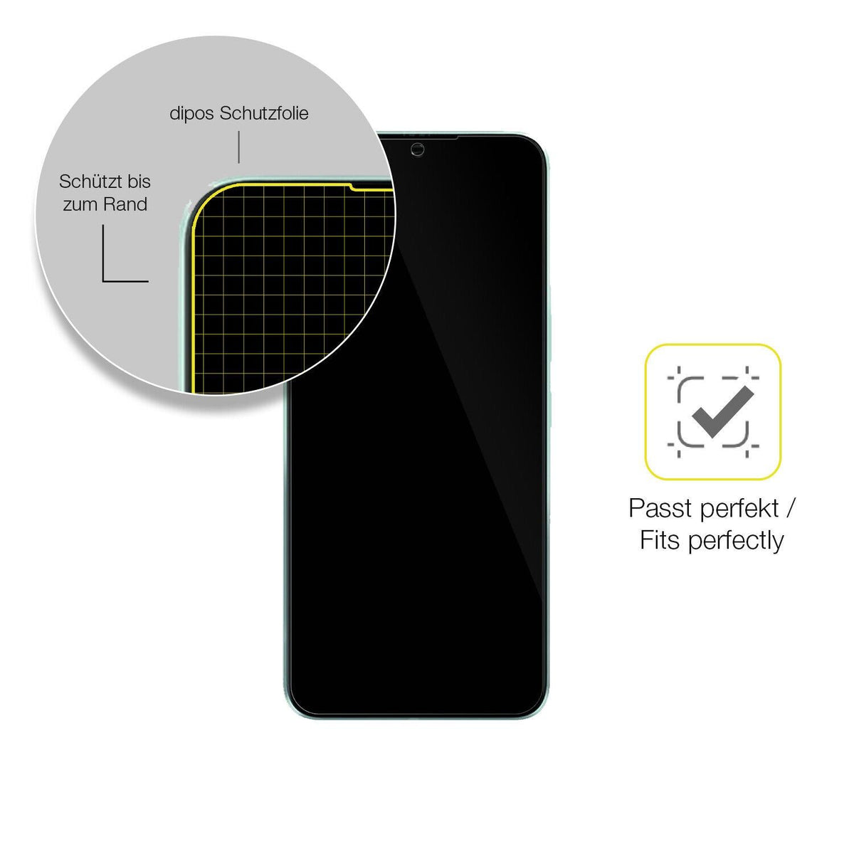 1x 3D Full Cover Schutzfolie für Itel Vision 3 Plus