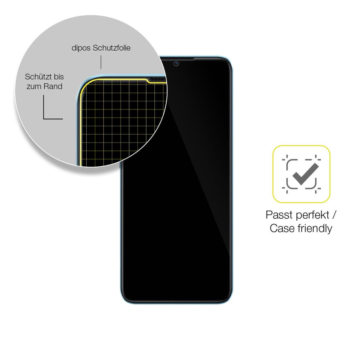 1x 3D Full Cover Schutzfolie für Oppo A57 4G
