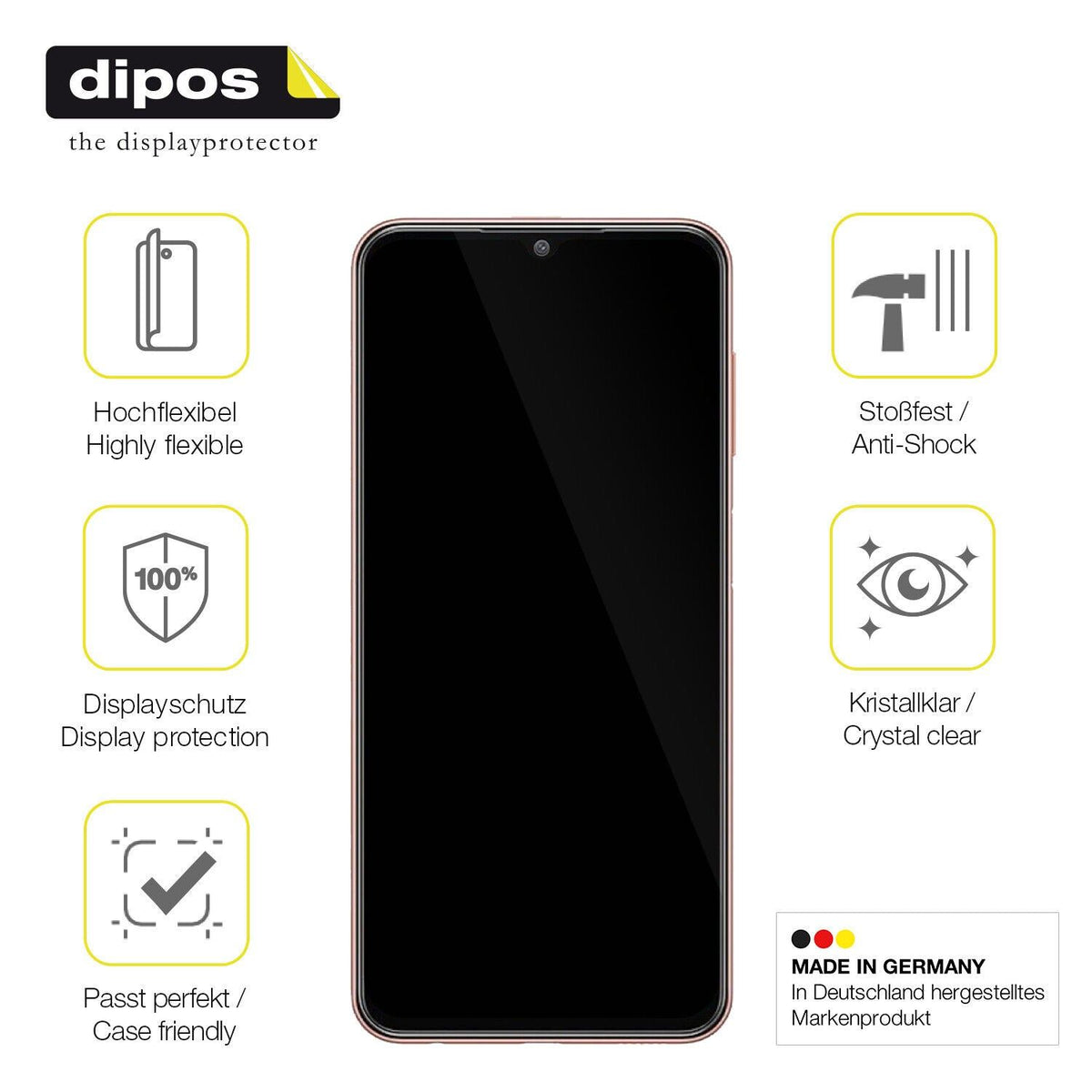1x 3D Full Cover Schutzfolie für Samsung Galaxy M13 4G
