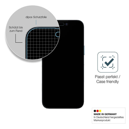 1x 9H Schutzfolie matt für Apple iPhone 14 Pro Max Panzerfolie