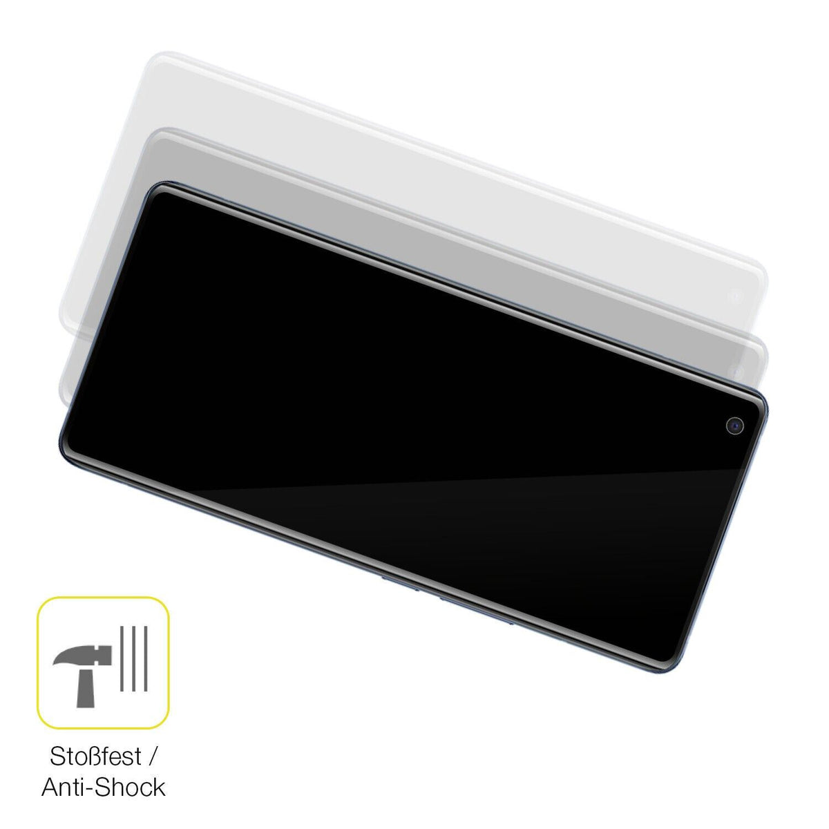 1x 3D Full Cover Schutzfolie für VIVO X50 Pro Plus
