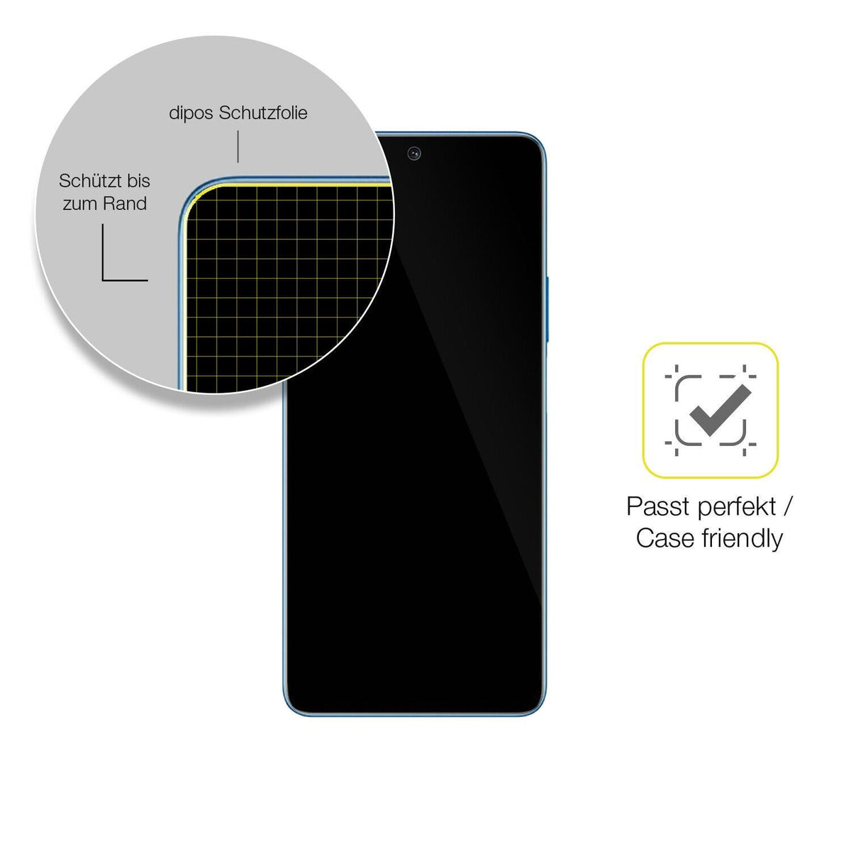 1x 3D Full Cover Schutzfolie für Honor Magic 4 Lite 5G