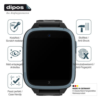 1x 9H Schutzfolie matt für Xplora XGO3 Kinder-Smartwatch Panzerfolie