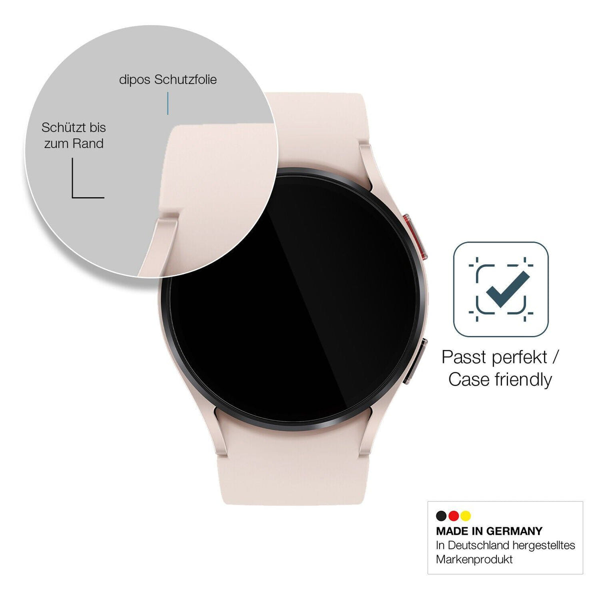 1x 9H Schutzfolie für Samsung Galaxy Watch 5 (40mm) Panzerfolie