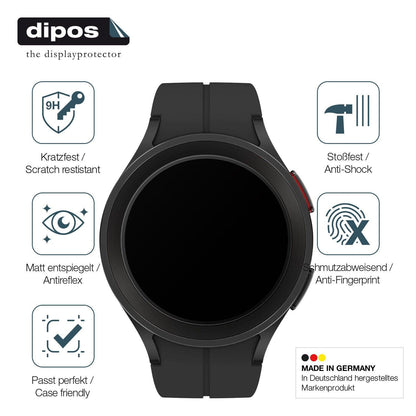 1x 9H Schutzfolie matt für Samsung Galaxy Watch 5 Pro Panzerfolie