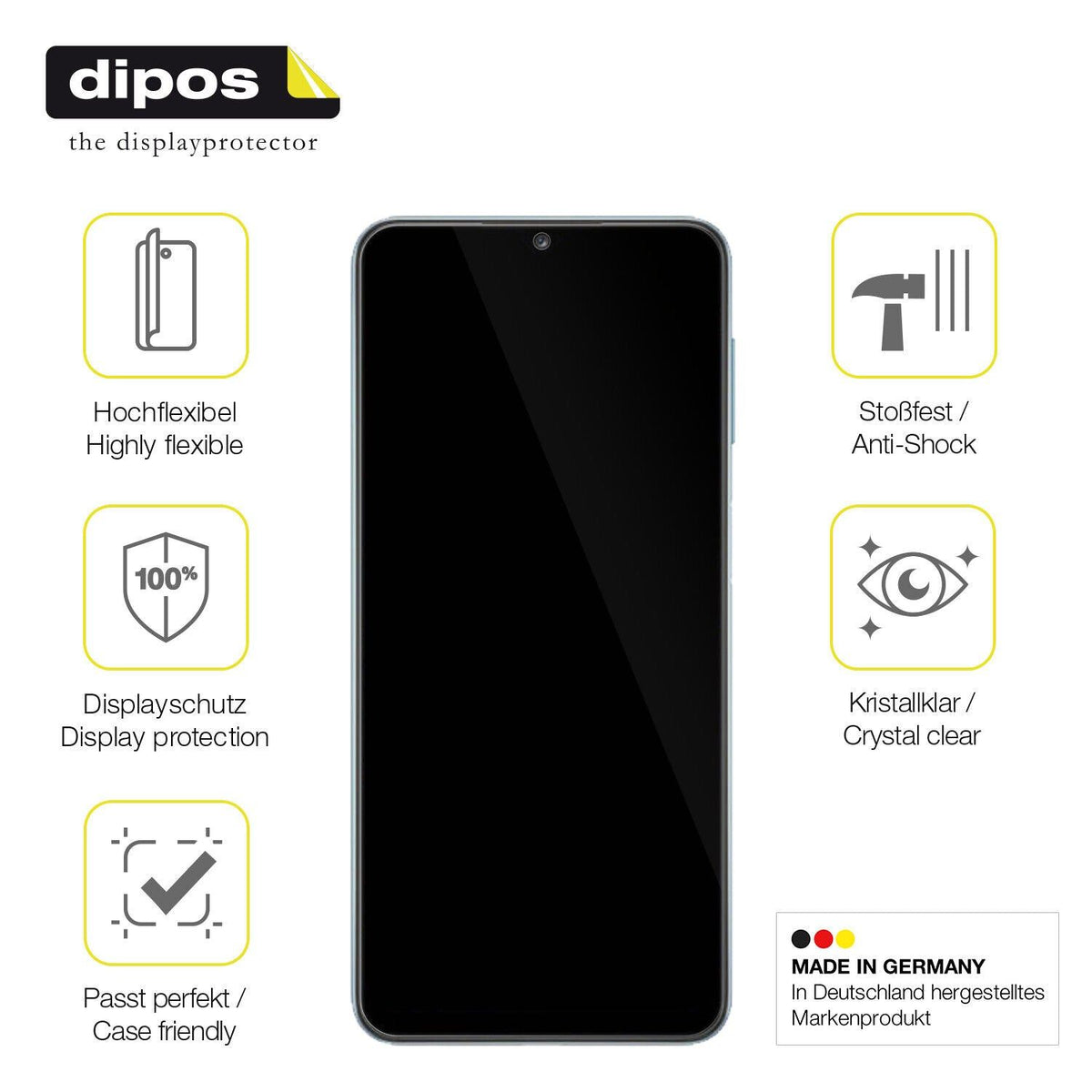 1x 3D Full Cover Schutzfolie für Samsung Galaxy M32