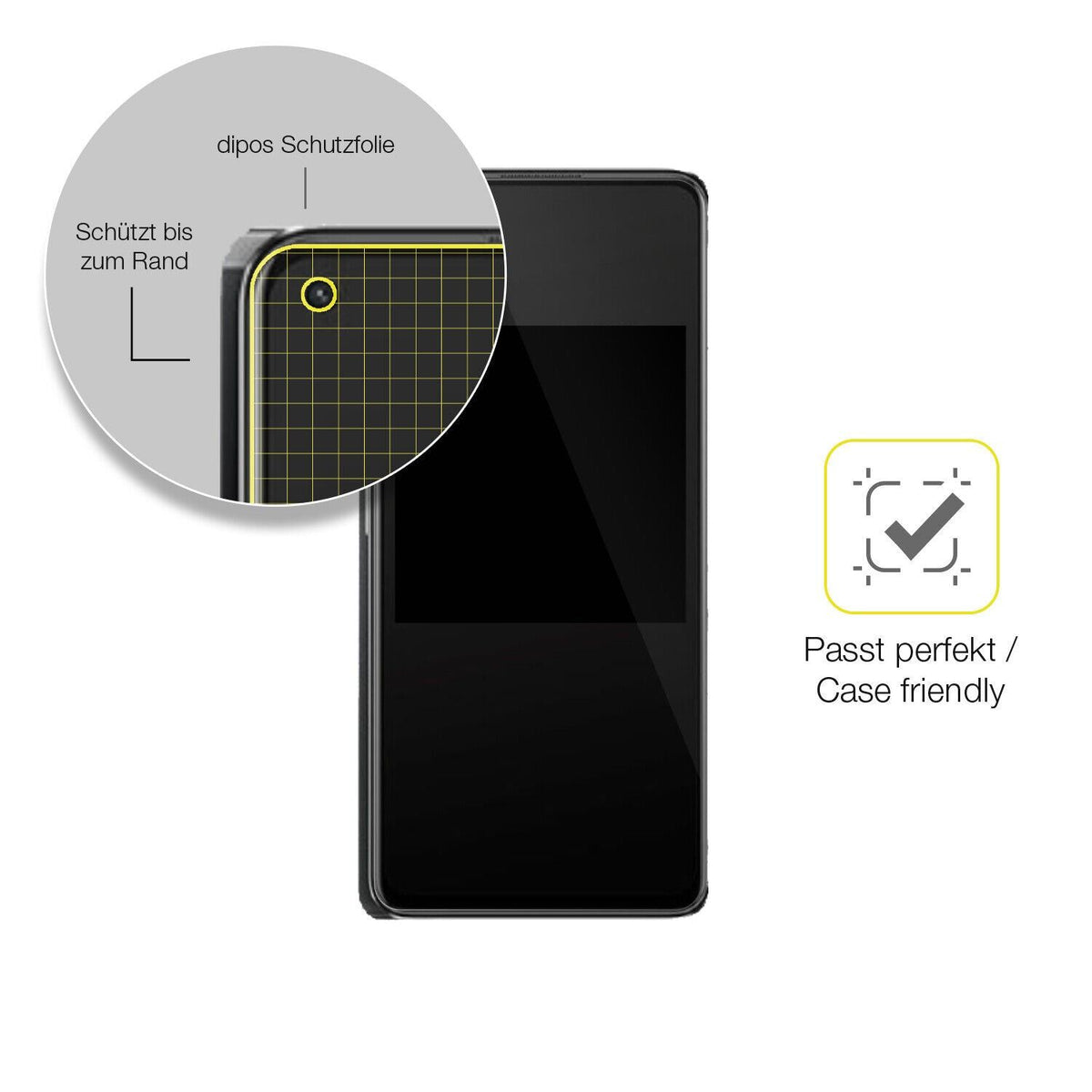 2x 3D Full Cover Schutzfolie für Oppo K10 Pro 5G