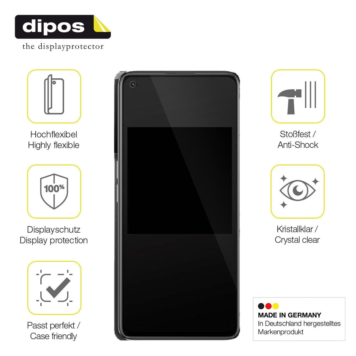 2x 3D Full Cover Schutzfolie für Oppo K10 Pro 5G