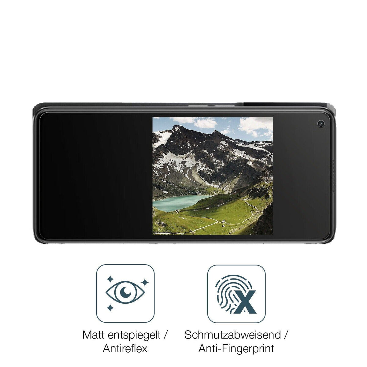 1x 9H Schutzfolie matt für Oppo K10 Pro Panzerfolie