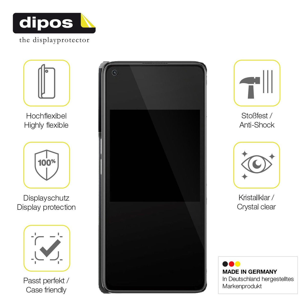 2x 3D Full Cover Schutzfolie für Oppo K10 Pro