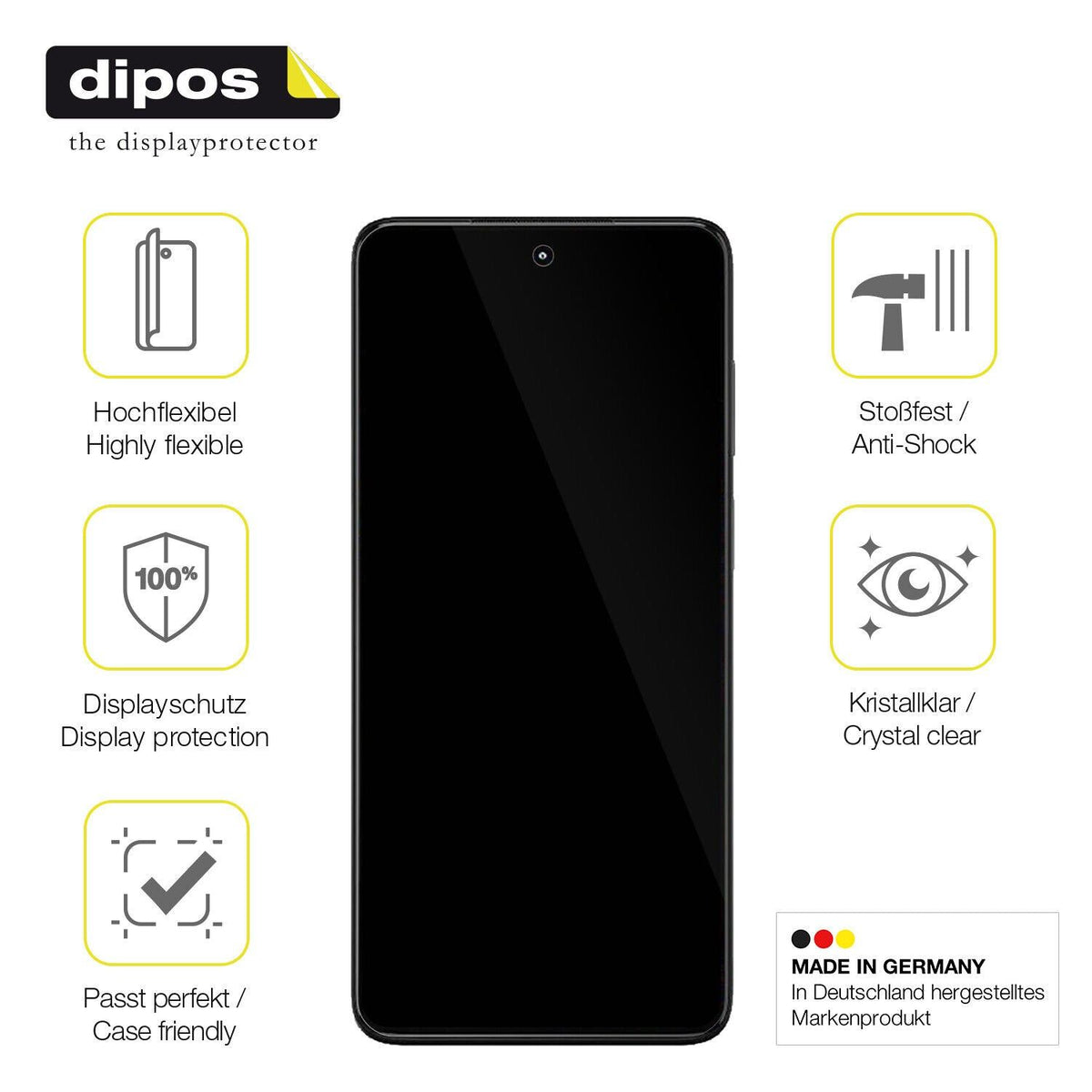 2x 3D Full Cover Schutzfolie für Motorola Moto G71s