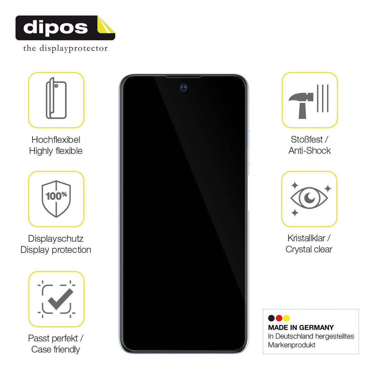 2x 3D Full Cover Schutzfolie für ZTE Blade V40