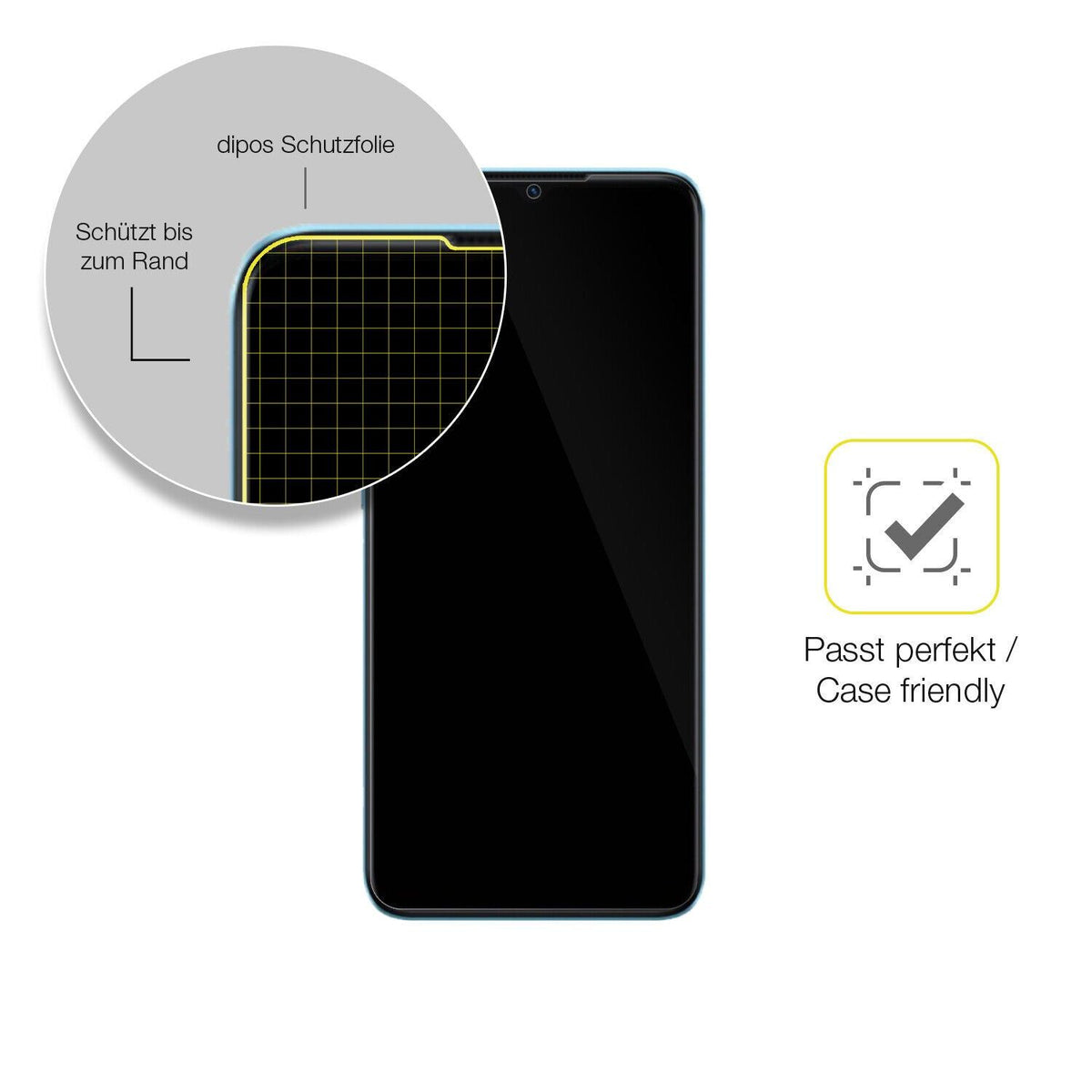 2x 3D Full Cover Schutzfolie für Oppo A57 5G