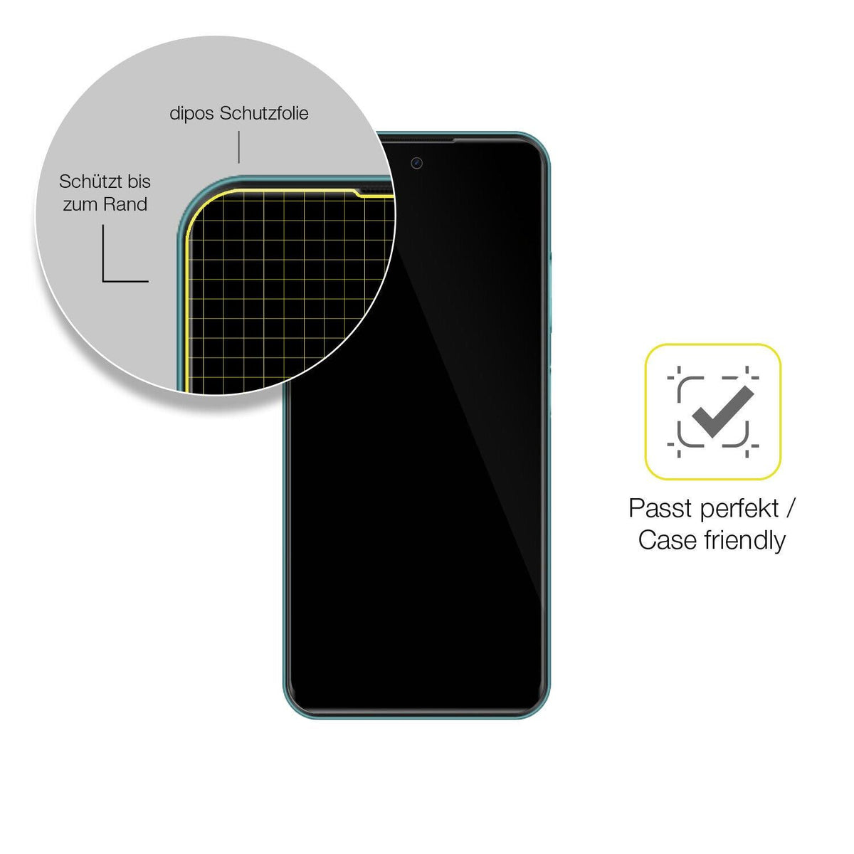 2x 3D Full Cover Schutzfolie für Infinix Hot 11 (2022)
