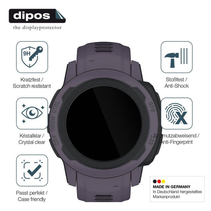 1x 9H Schutzfolie für Garmin Instinct 2S (40mm) Panzerfolie