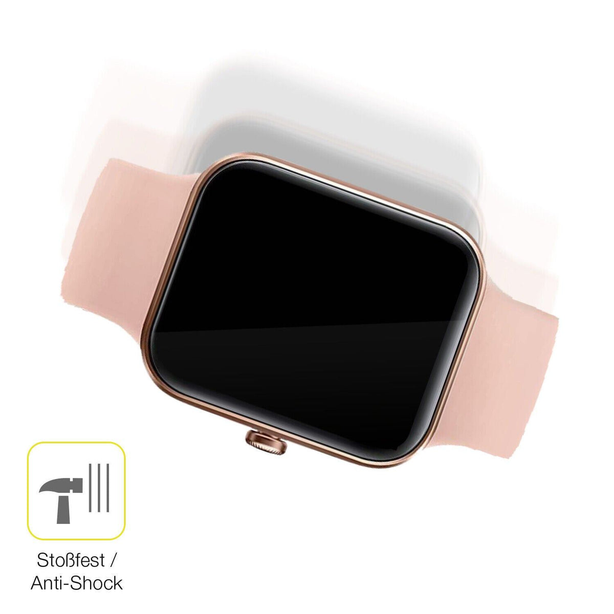 2x 3D Full Cover Schutzfolie für AooDen Smartwatch