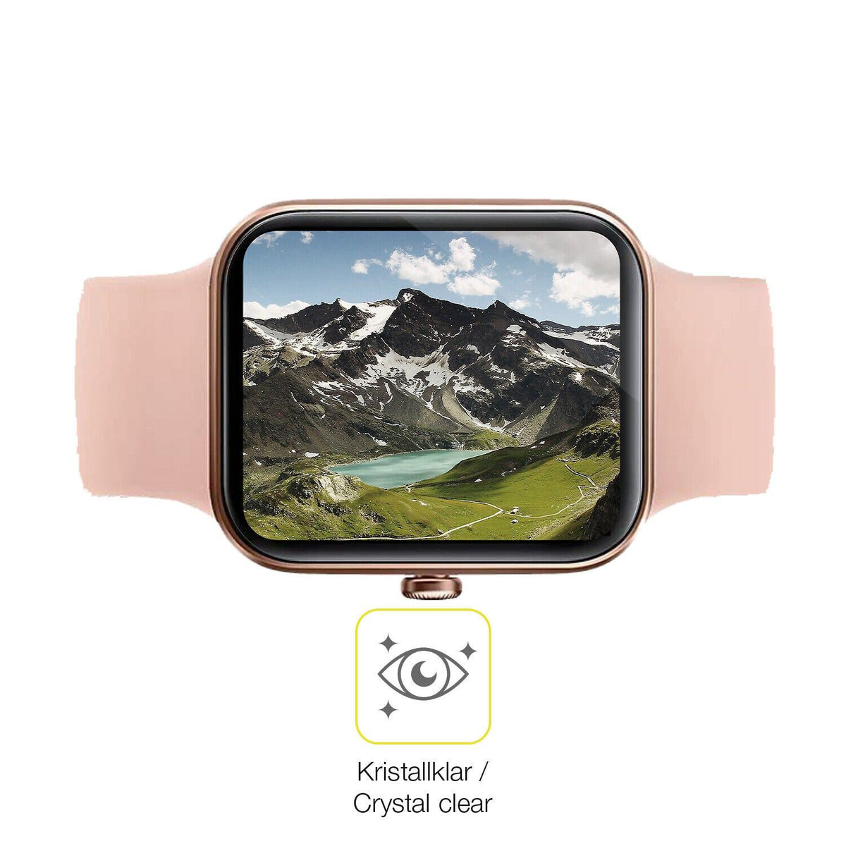 2x 3D Full Cover Schutzfolie für AooDen Smartwatch