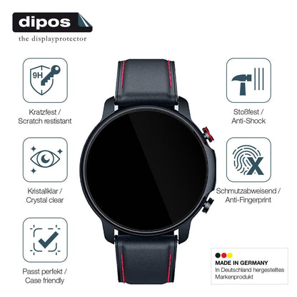 1x 9H Schutzfolie für Motsfit 1,32 Zoll Smartwatch Panzerfolie