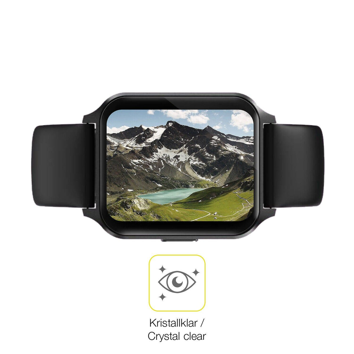 2x 3D Full Cover Schutzfolie für Touchelex 1,52 Zoll Smartwatch
