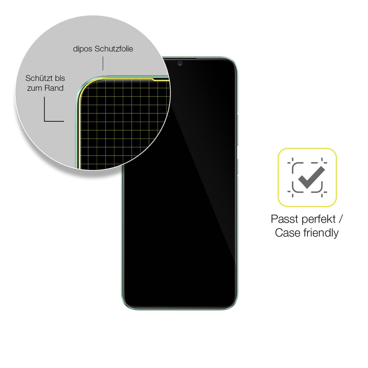 2x 3D Full Cover Schutzfolie für Realme C11