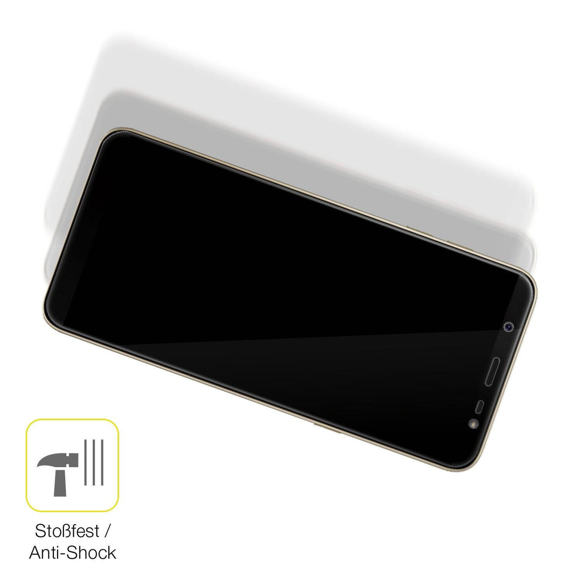 2x 3D Full Cover Schutzfolie für Samsung Galaxy J8