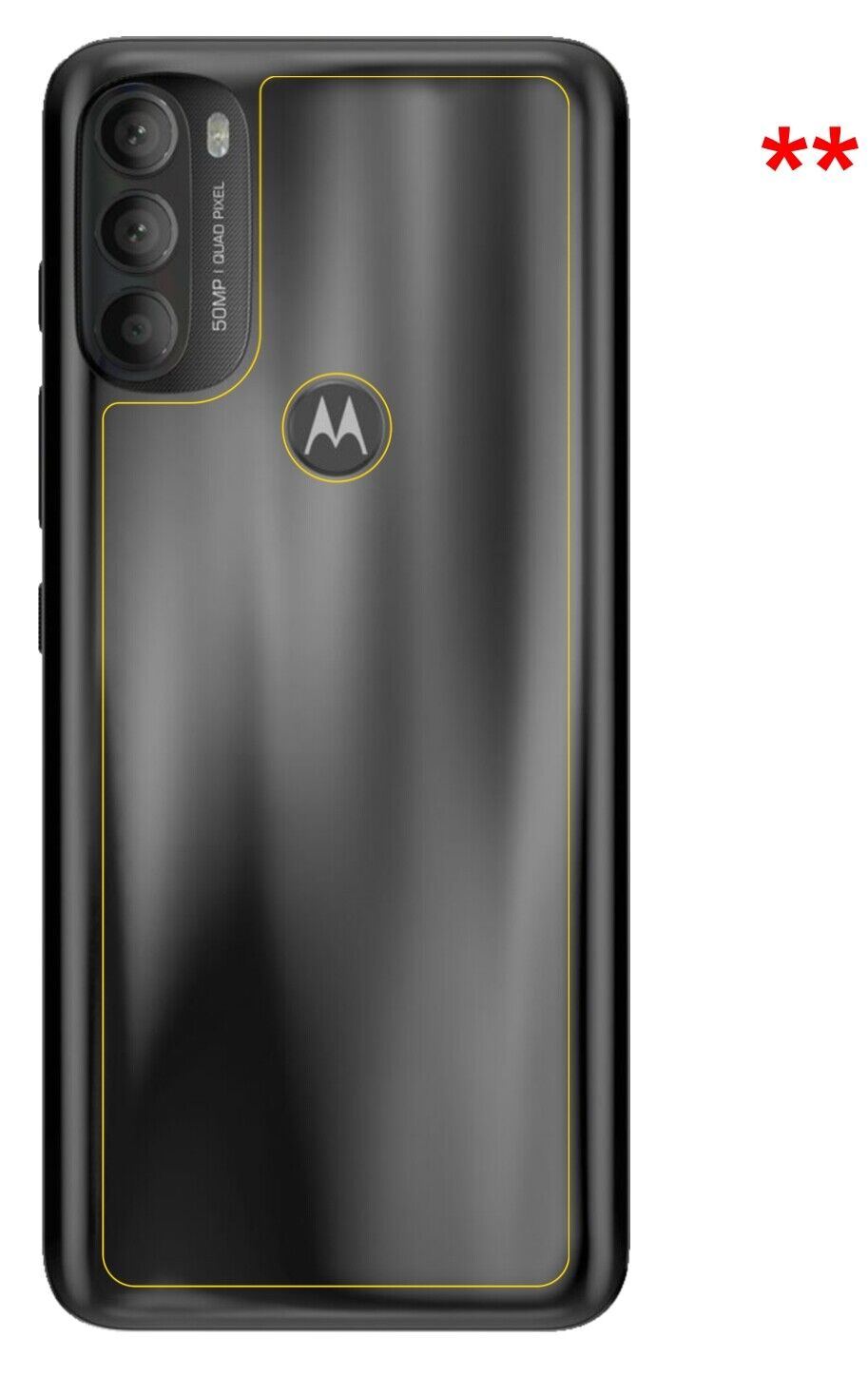 1x 9H Schutzfolie für Motorola Moto G71 Rückseite Panzerfolie