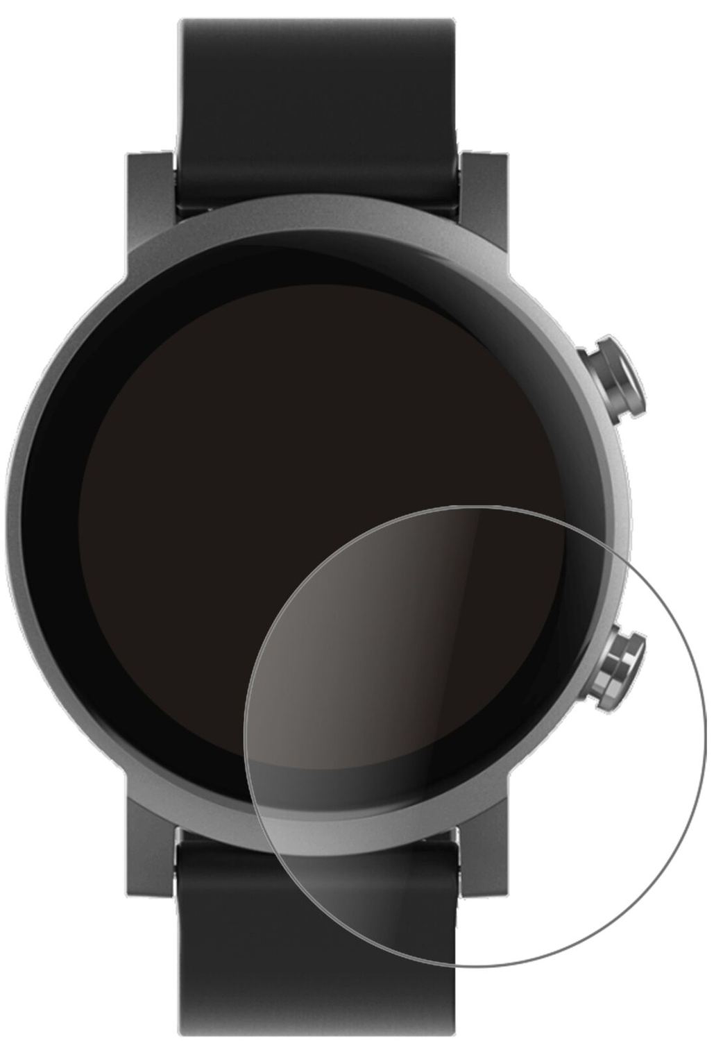 1x 9H Schutzfolie matt für TicWatch E3 Smartwatch Panzerfolie