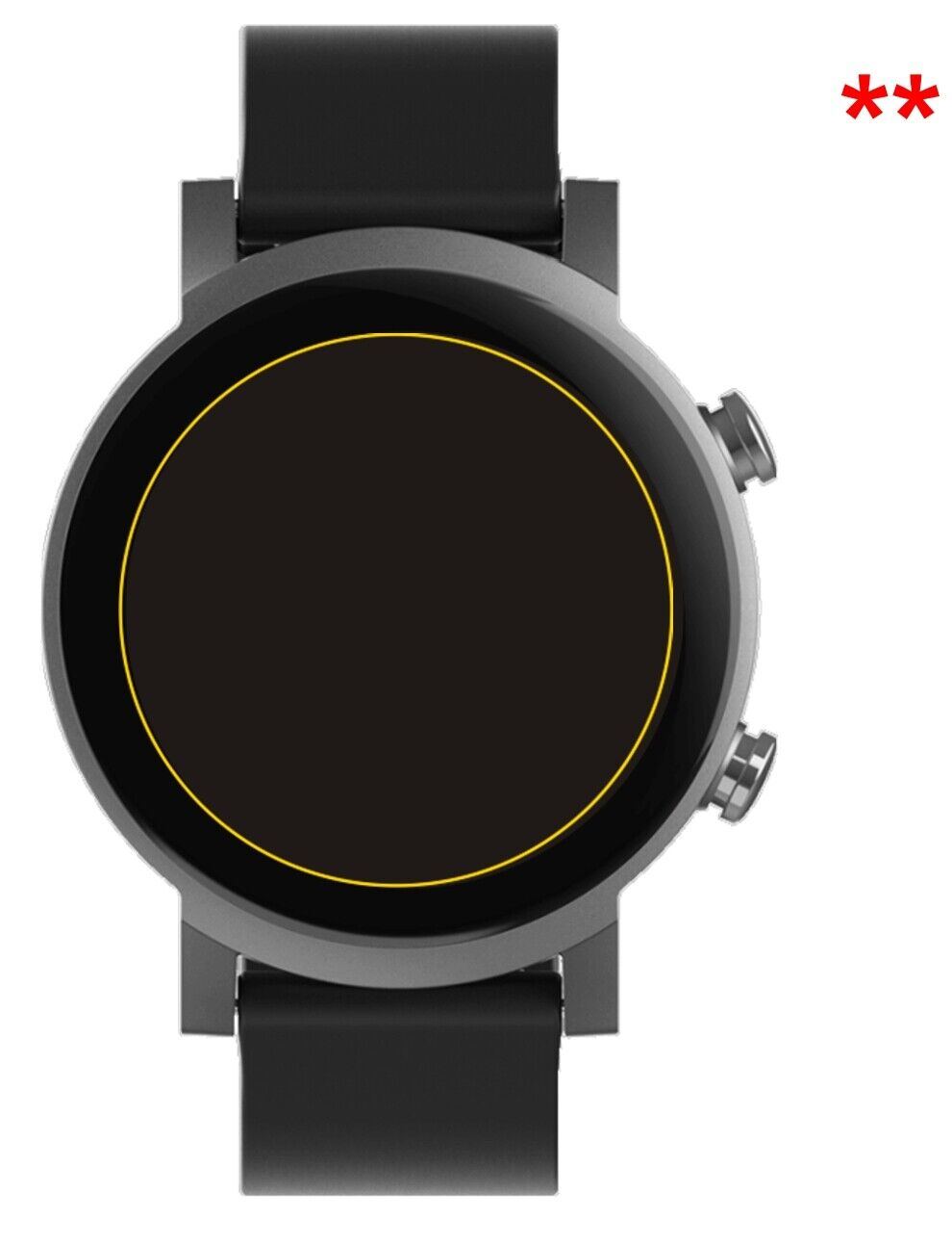 1x 9H Schutzfolie matt für TicWatch E3 Smartwatch Panzerfolie