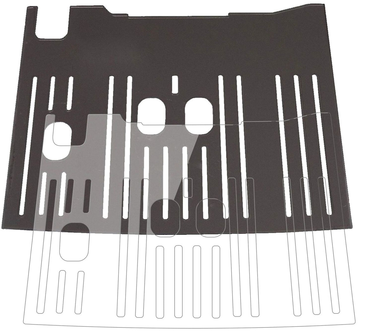 1x 9H Schutzfolie für De Longhi Dinamica Plus ECAM 376.95 T Tropfblech Panzerfolie