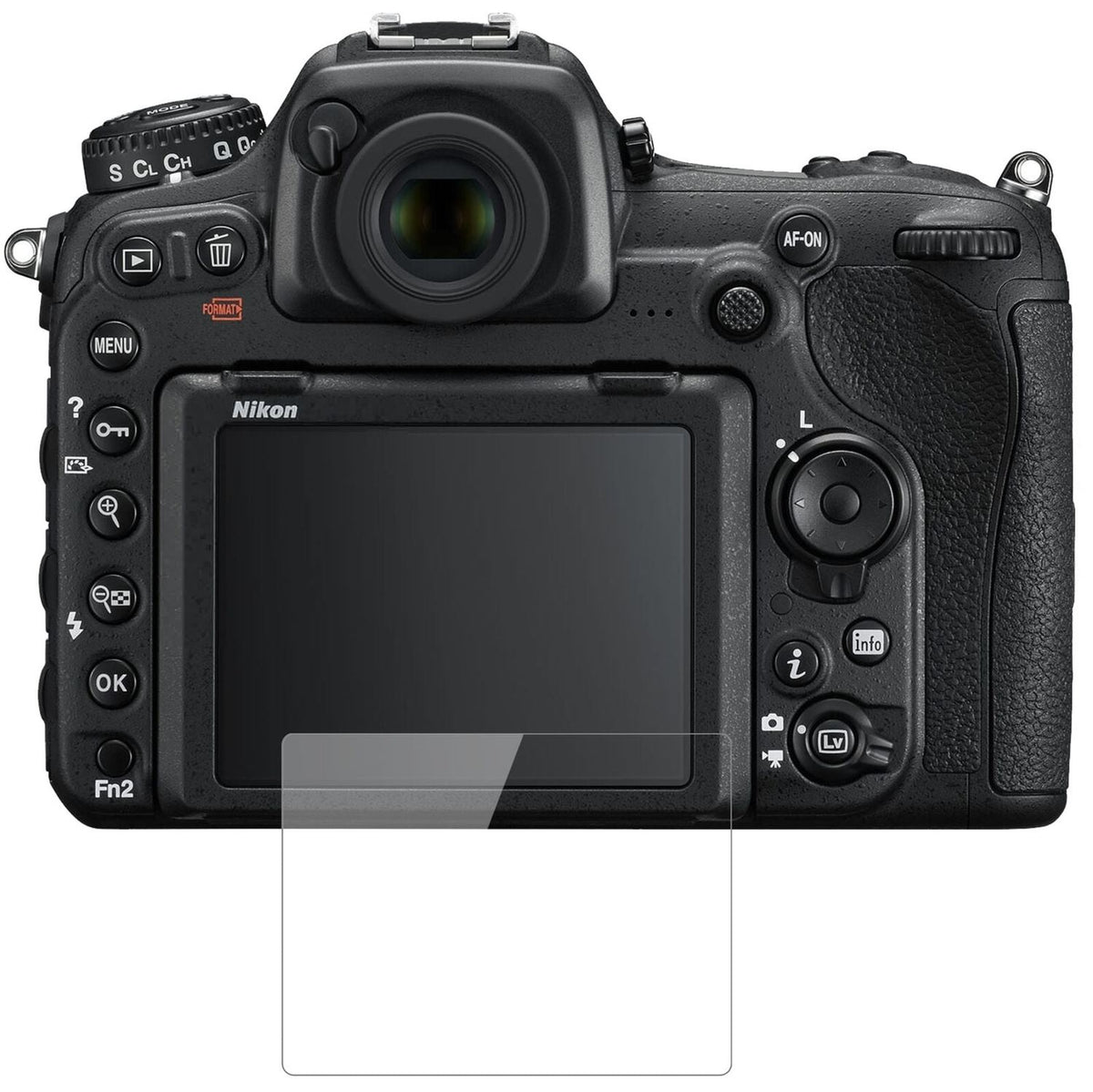 1x 9H Schutzfolie für Nikon D500 Panzerfolie