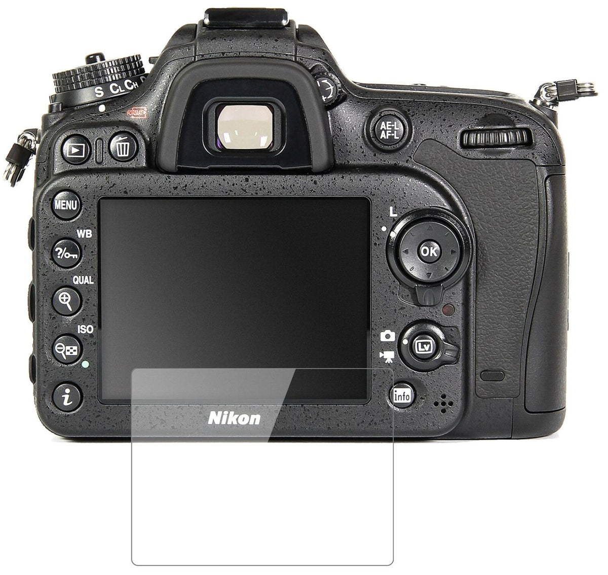 1x 9H Schutzfolie für Nikon D7100 Panzerfolie