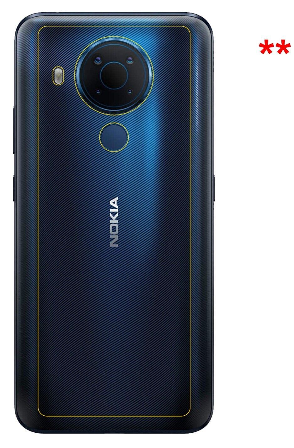 1x 9H Schutzfolie für Nokia 5.4 Rückseite Panzerfolie