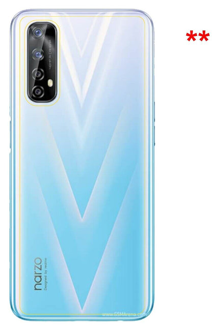 1x 9H Schutzfolie für Oppo Realme Narzo 20 Pro Rückseite Panzerfolie