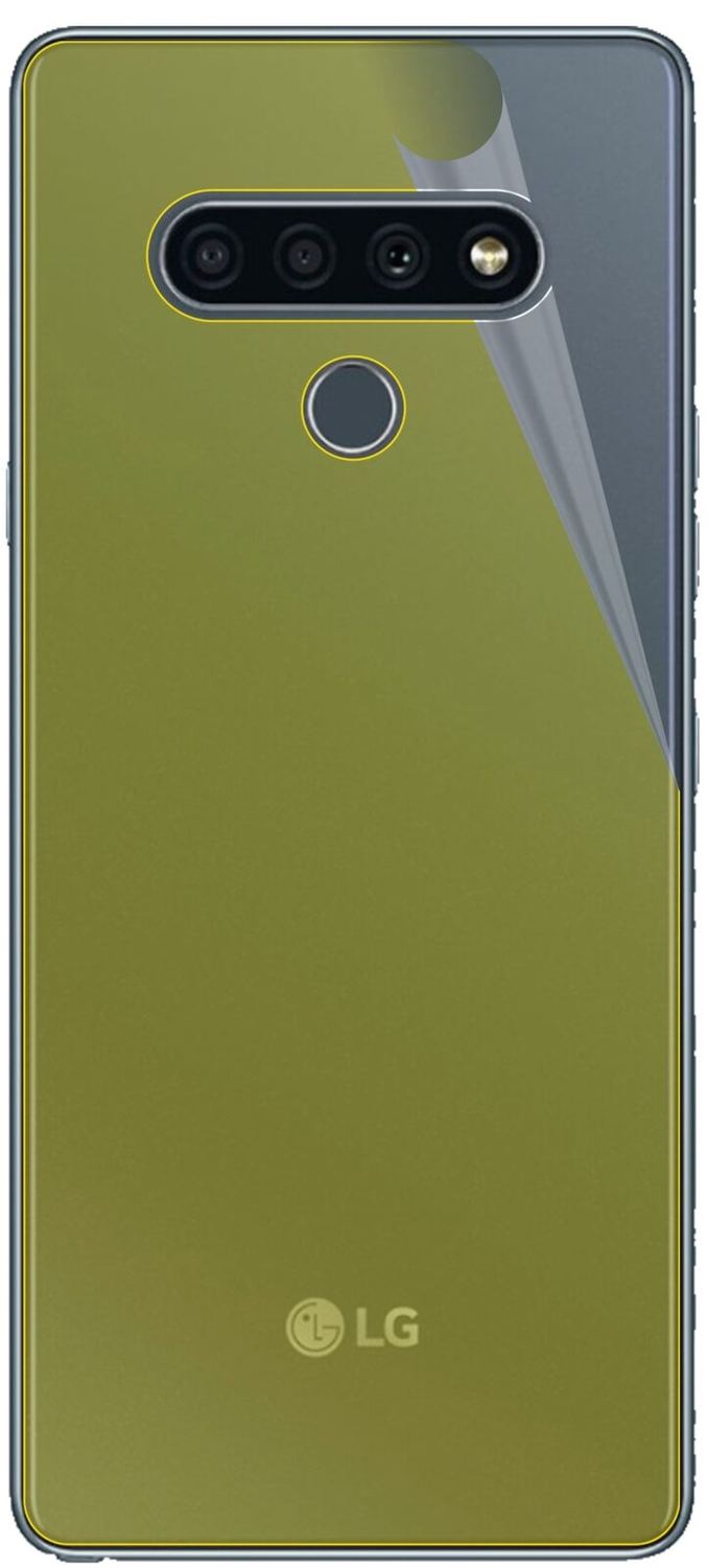 2x 3D Full Cover Schutzfolie für LG K71 Rückseite
