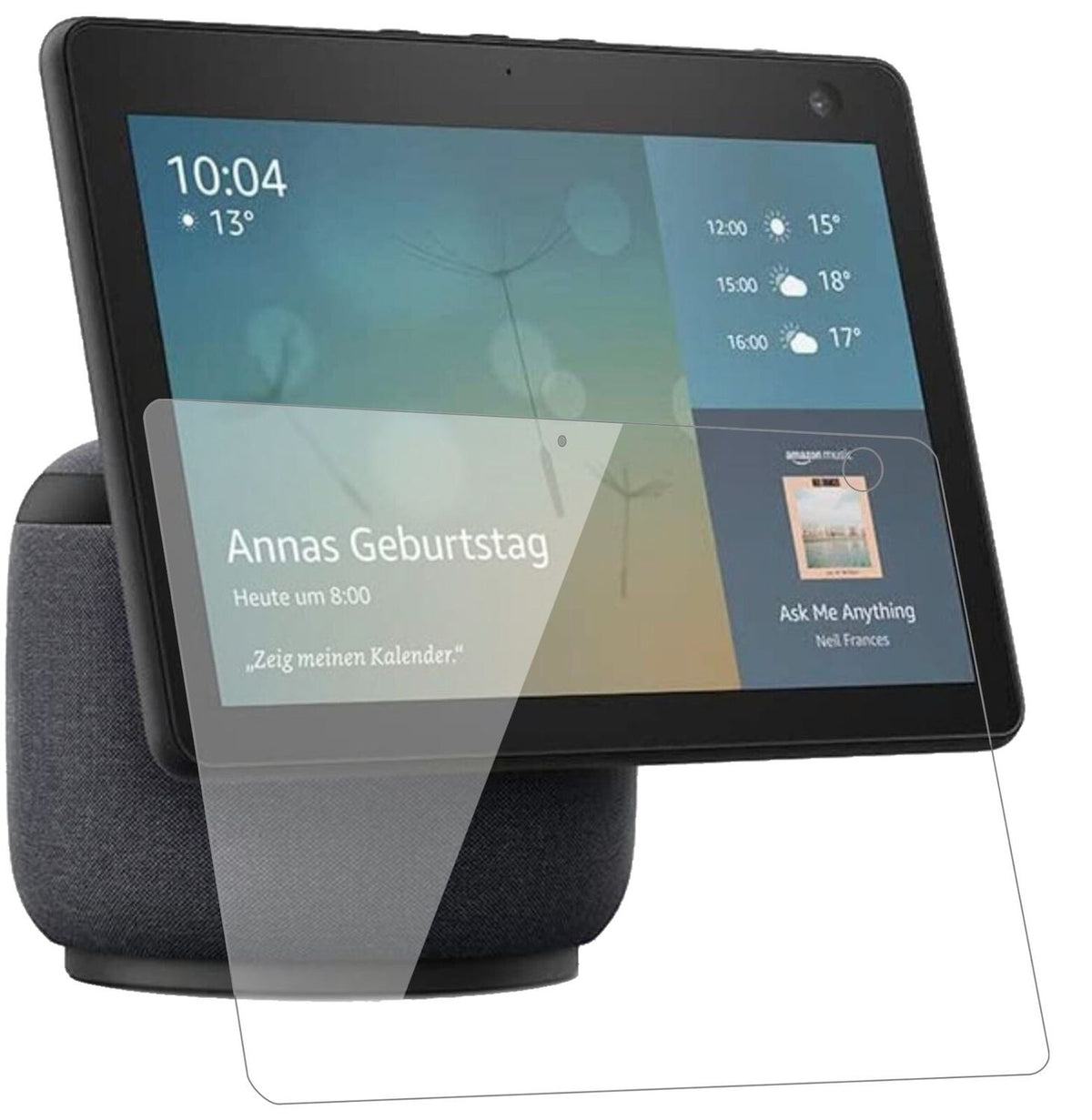 1x 9H Schutzfolie für Amazon Echo Show 10 (3. Generation) Panzerfolie