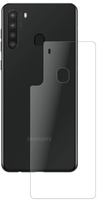 1x 9H Schutzfolie matt für Samsung Galaxy A21 Rückseite Panzerfolie